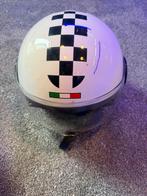 2 Xenon helmen, s en m met Italiaanse vlag en dambordpatroon, Fietsen en Brommers, Brommerhelmen, Ophalen, Zo goed als nieuw, Medium
