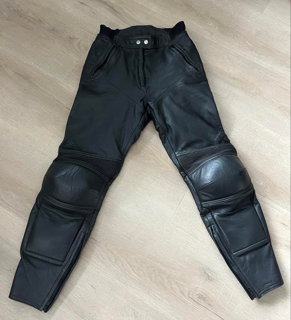 MQP Leren Motorbroek Maat 34/36, Verzenden, Tweedehands, Broek | leer