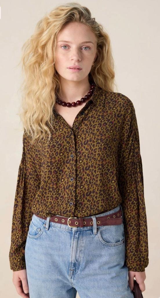 Sissy boy blouse panterprint olijfgroen nieuw maat S, Kleding | Dames, Maat 38/40 (M), Nieuw, Sissy-Boy, Ophalen of Verzenden
