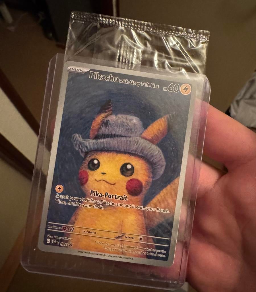 Pikachu van Gogh SEALED, Ophalen of Verzenden, Zo goed als nieuw