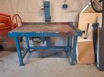 Robuuste werkbank met stalen blad,  lastafel, Ophalen, Gebruikt