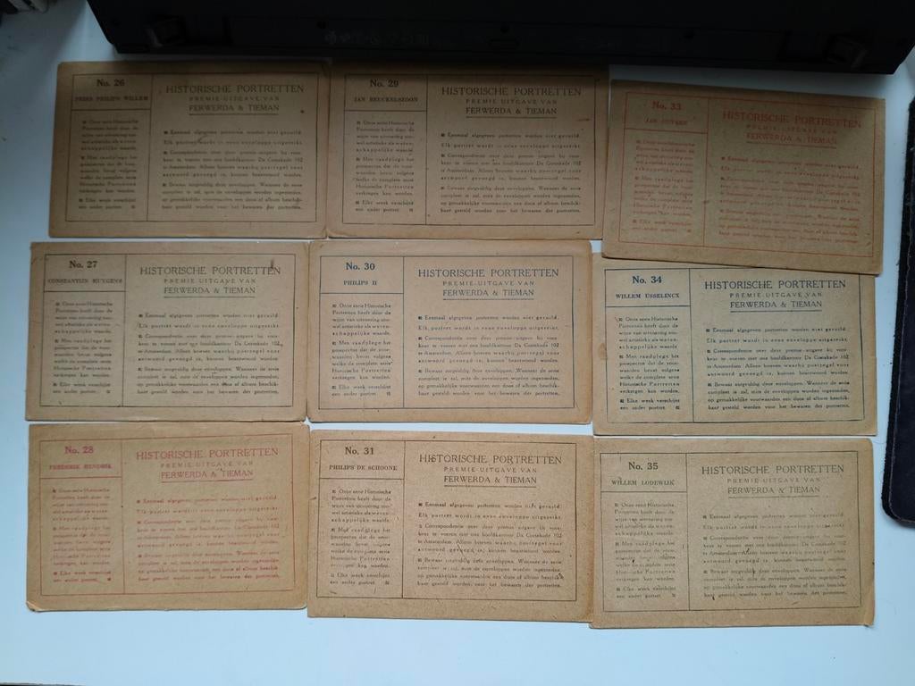 Historische portretten premie uitgave van Ferwerda & Tieman, Boeken, Verzenden, Zo goed als nieuw, Plaatjesalbum