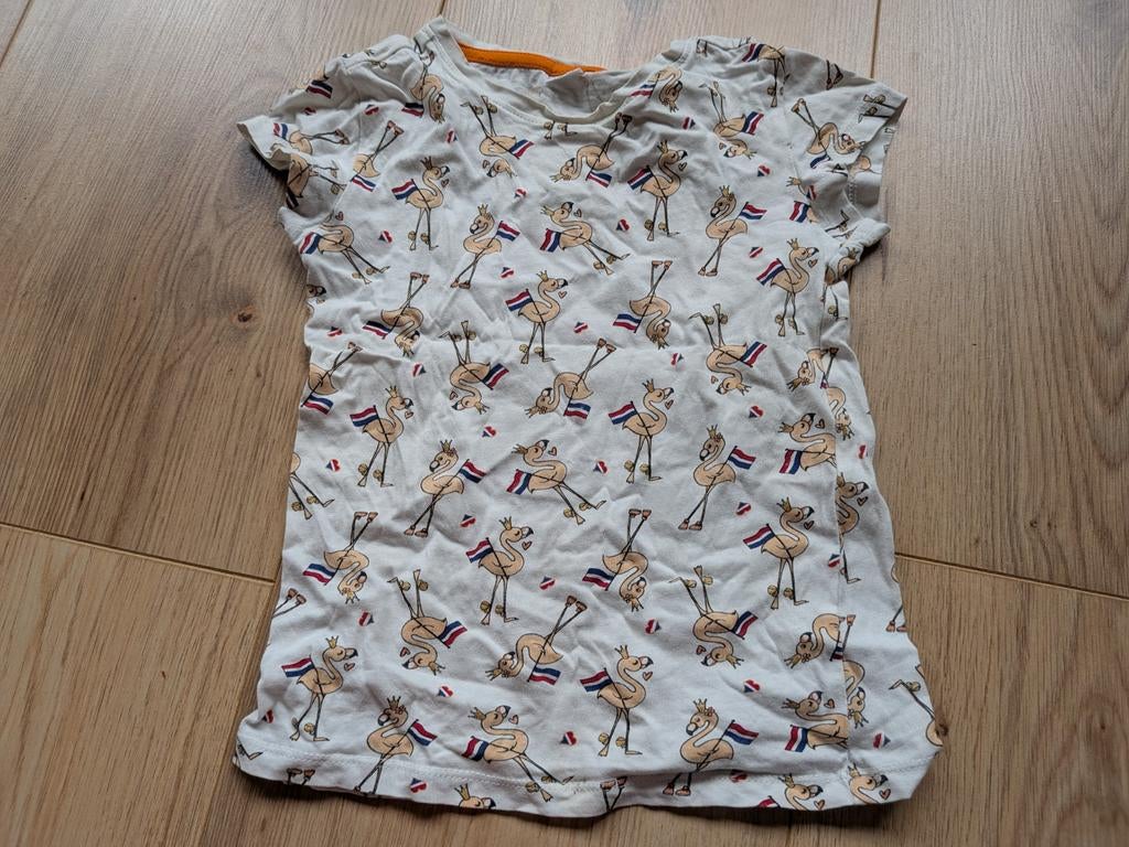 2x Oranje/Koningsdag/WK shirts (Nijntje & Flamingo), Ophalen, Gebruikt, Nijntje, Jongen of Meisje