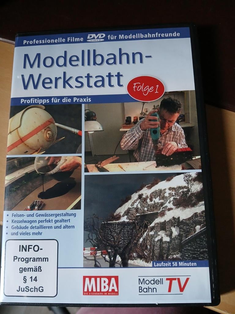 3x DVD voor modelbouwers: Treinen, Landschap en Werkstatt, Hobby en Vrije tijd, Modeltreinen | H0, Ophalen