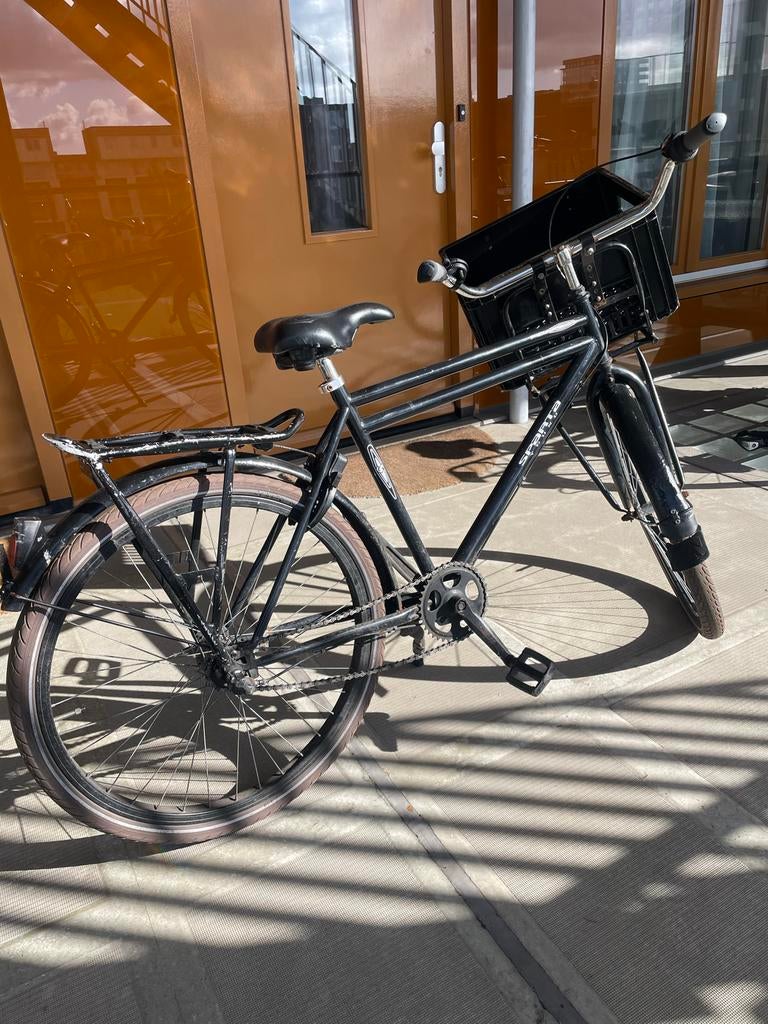 Jongensfiets 26 inch met krat - Ideaal voor 11-14 jaar, Fietsen en Brommers, Fietsen | Jongens, Ophalen of Verzenden, Gebruikt