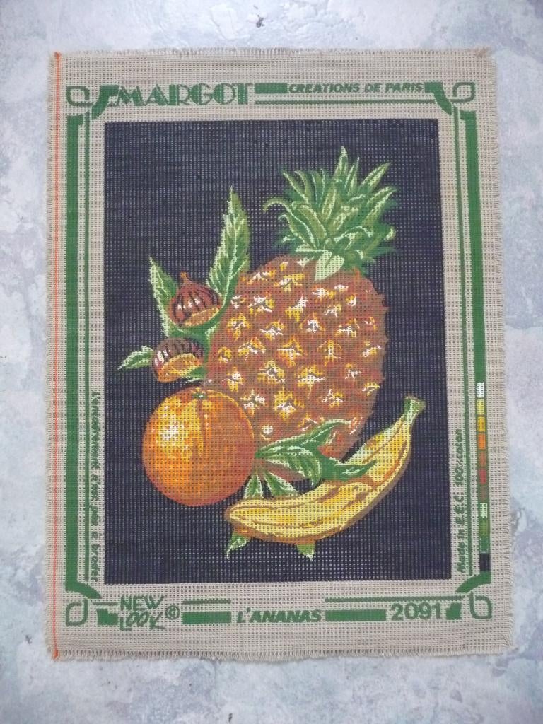 Borduurwerk-stramien "Fruit", Hobby en Vrije tijd, Borduren en Borduurmachines, Ophalen of Verzenden, Nieuw, Handborduren, Onderdeel of Toebehoren