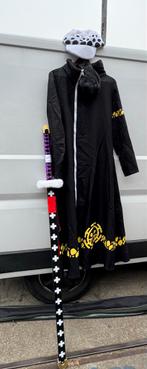 One Piece Trafalgar Law Cosplay Kostuum 2XL met Katana en Ho, F, F, Pak of Jurk, Ophalen of Verzenden