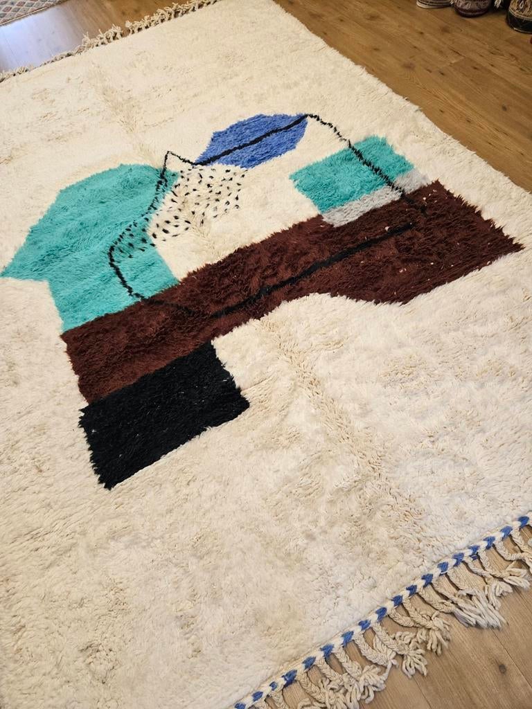 Handgeknoopt oosters tapijt Berber Beni Mrirt 292x200, Info@SlatsAntiek.nl, Vof Slats Antiek, Ophalen of Verzenden, 200 cm of meer