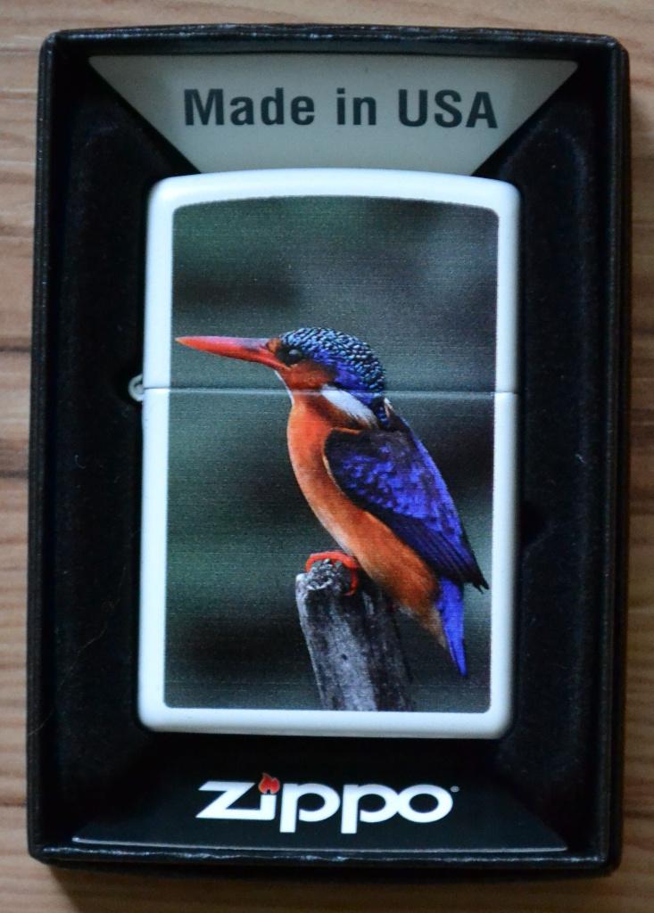 zippo kingfisher ijsvogel wit prototype, Ophalen, Nieuw, Aansteker