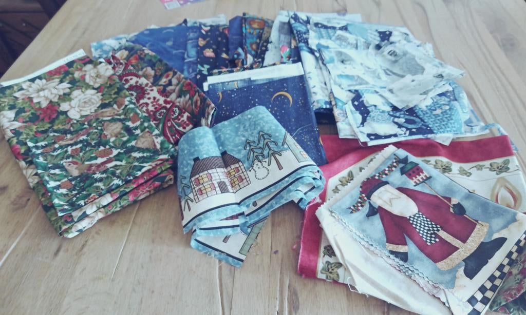 Quilt stoffen kerst/winterstof, Hobby en Vrije tijd, Stoffen en Lappen, Nieuw, Ophalen of Verzenden, 30 tot 120 cm, Katoen