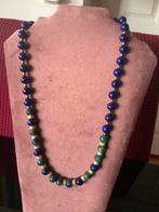 Prachtige vintage ketting collier Lapis Lazuli, Verzenden, Zo goed als nieuw, Overige kleuren, Verstelbaar