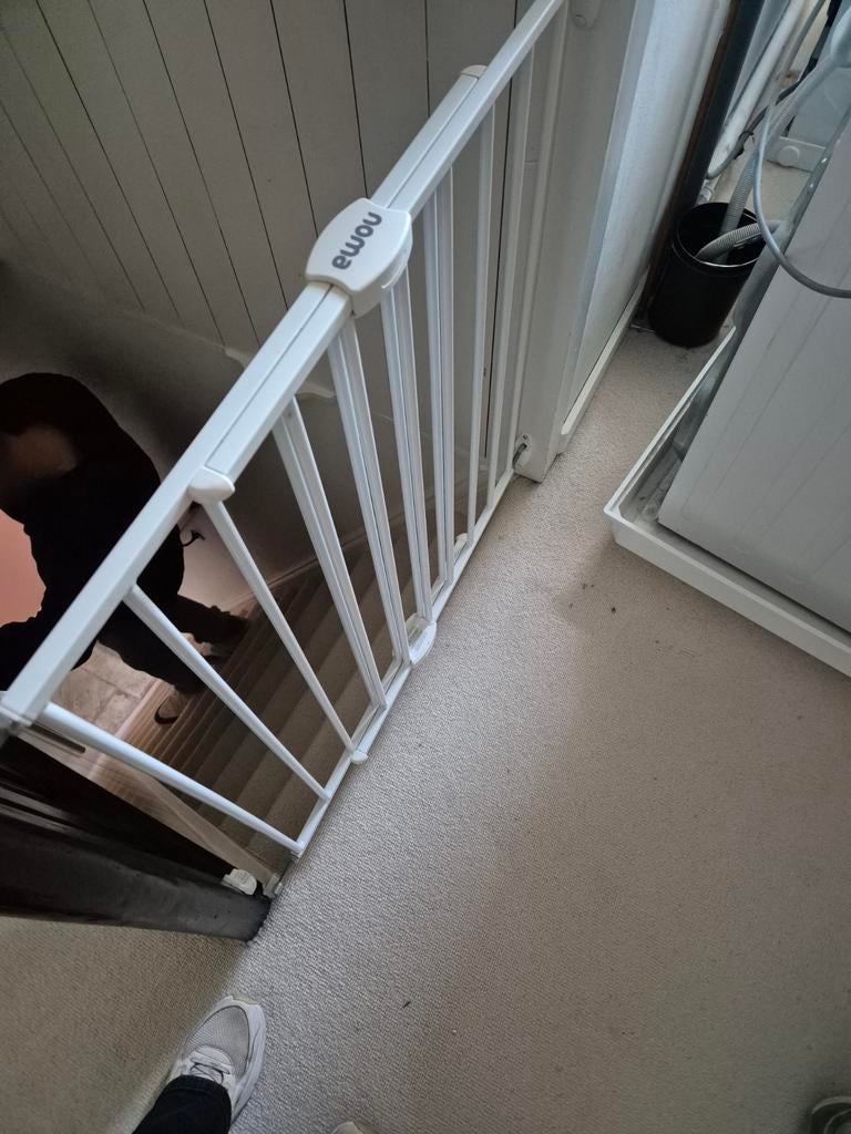 Verstelbaar traphekje, Ophalen, Metaal of IJzer, 100 tot 115 cm