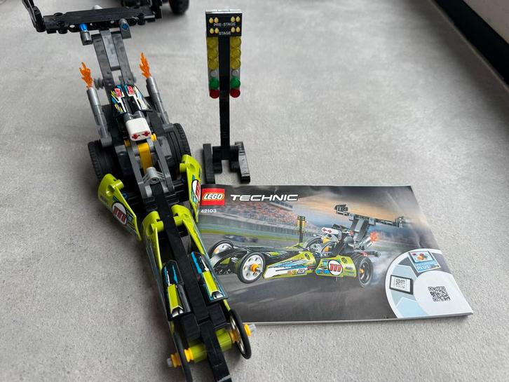 Lego Technic Race Auto 42103 - Dragster, Kinderen en Baby's, Speelgoed | Duplo en Lego, Zo goed als nieuw, Lego, Complete set