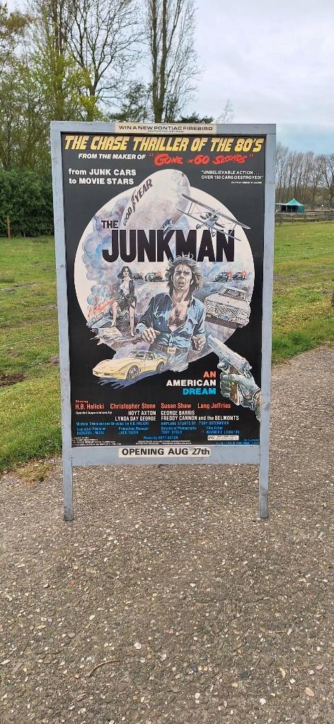100% origineel filmposter-bord voor de actiefilm The Junkman, Verzamelen, Film en Tv, Gebruikt, Film, Overige typen, Ophalen