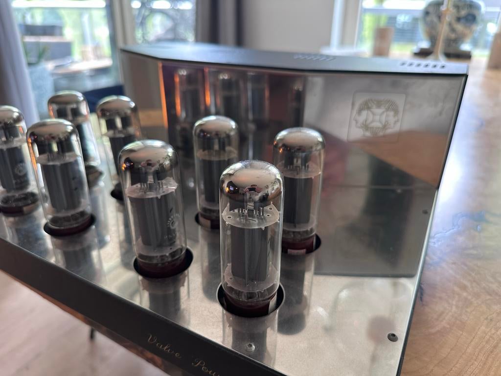 Velleman Buizenversterker K4000 Chroom met PSVANE EL34C buiz, Ophalen, Versterker