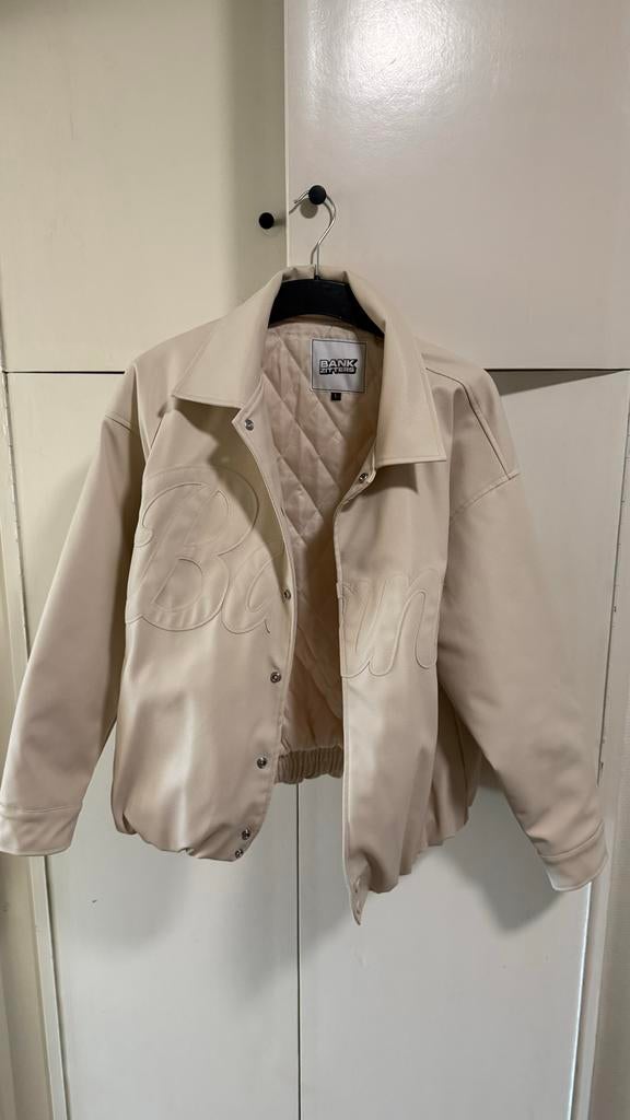 Bankzitters bomberjack World Tour wit, Maat 52/54 (L), Beige, Nieuw, Ophalen of Verzenden