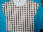 travel shirt met print mt.m zgan valt ruim, Maat 38/40 (M), Beige, Ophalen of Verzenden, Zo goed als nieuw