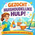 Huishoudelijke hulp gezocht in Wijnjewoude., Diensten en Vakmensen, Huishoudelijke hulp, Schoonmaken