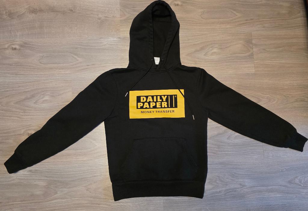 Zwarte hoodie Daily Paper xs, Daily Paper, Jongen of Meisje, Trui of Vest, Ophalen of Verzenden