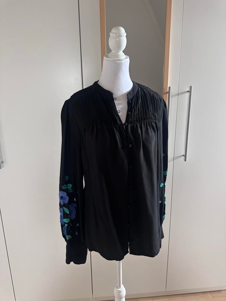Fabienne Chapot blouse maat 38, Ophalen of Verzenden, Zo goed als nieuw, Maat 38/40 (M), Zwart