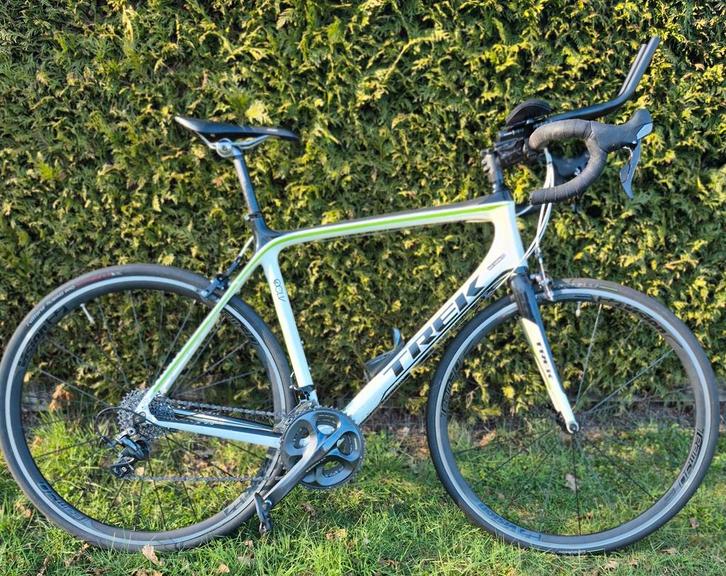 Trek Carbon Racefiets Ultegra/105 Maat 58 + Tijdritstuur, Fietsen en Brommers, Fietsen | Racefietsen, Ophalen of Verzenden