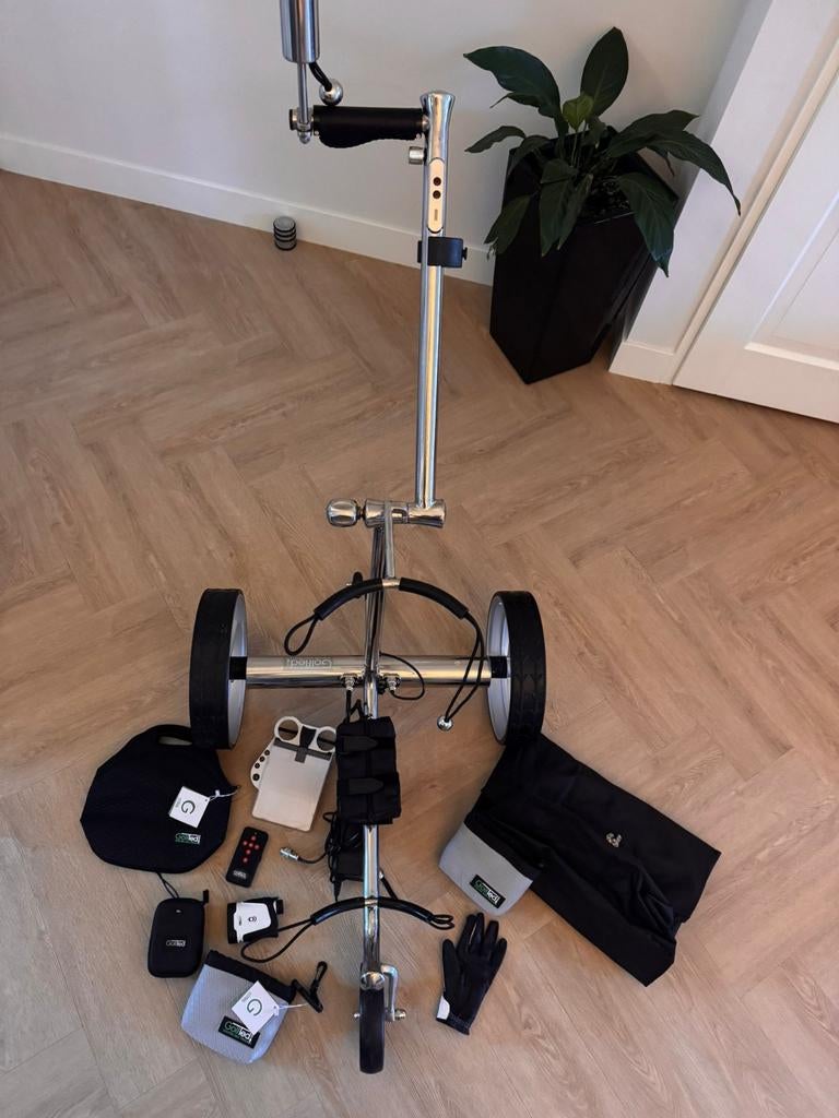 Gloednieuwe electrische golftrolley!!, Sport en Fitness, Golf, Nieuw, Golfkar, Ophalen