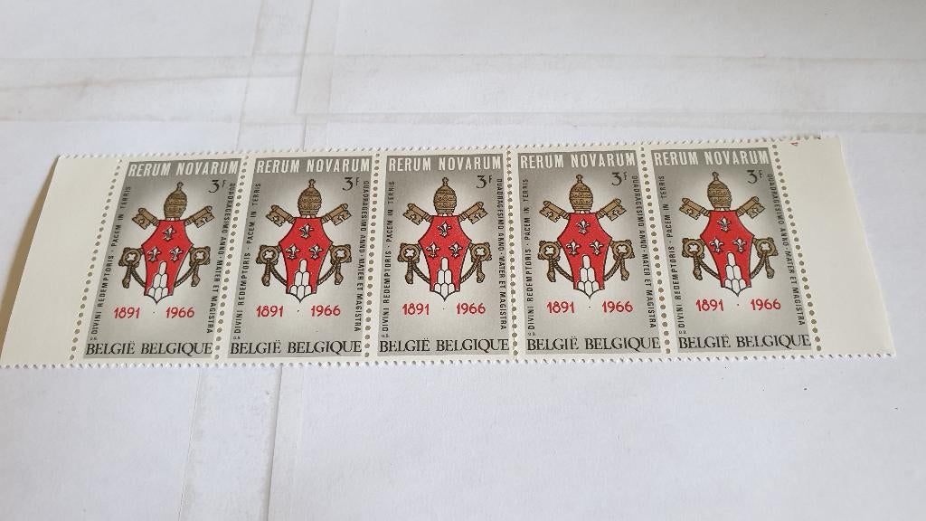 1415 belgie blok rerum novarum 75 jaar 1966, Verzenden