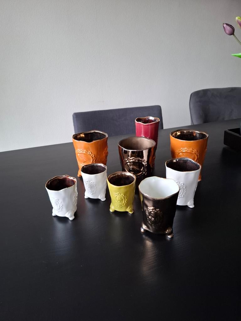 Des Pots vaasjes te koop., Ophalen, Overige kleuren, Aardewerk of Porselein, Zo goed als nieuw