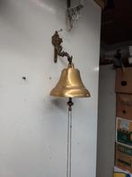 2789) mooie grote messing  schoolbel  doorsnede 15cm, Antiek en Kunst, Antiek | Koper en Brons, Ophalen of Verzenden