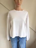 Msch Copenhagen top blouse maat L wit wijde mouwen pof, Msch Copenhagen, Wit, Maat 42/44 (L), Ophalen of Verzenden