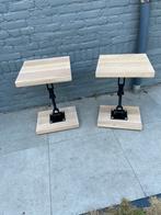 Bijzettafels industrieel mancave, Minder dan 55 cm, Zo goed als nieuw, Industrieel, Rechthoekig