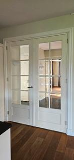 6x Ensuite deuren met facet geslepen glas 231,5 hoog * 169cm, Doe-het-zelf en Verbouw, Deuren en Horren, 215 cm of meer, Glas