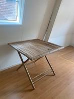 Bamboo klaptafel 100 x 100 cm, Ophalen, Overige materialen, 50 tot 100 cm, Boho