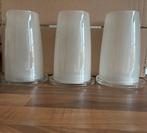 Theelichtjes Kaarshouders Set van 3 Mat glas en helder glas, Overige materialen, Wit, Nieuw, Ophalen of Verzenden