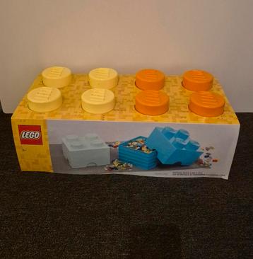 LEGO Stapelbare bewaardoos geel en oranje beschikbaar voor biedingen