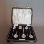 6 zilveren koffie boon lepeltjes Birmingham Engeland 1963, Antiek en Kunst, Antiek | Bestek, Ophalen of Verzenden