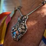 Vintage zilveren sjaalklem 1ste gehalte zilver, Sieraden, Tassen en Uiterlijk, Antieke sieraden, Ophalen of Verzenden, Zilver