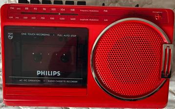 Nette Philips radio cassette 1980 beschikbaar voor biedingen
