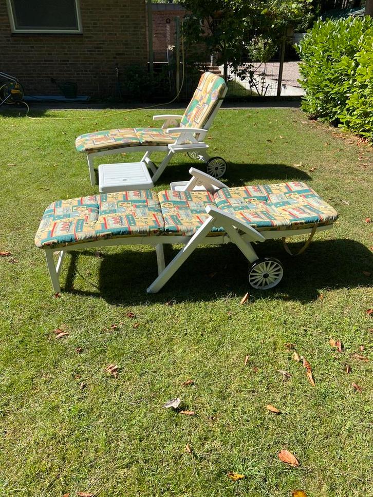 Set van 2 Hartman ligstoelen, Tuin en Terras, Ligbedden, Zo goed als nieuw, Kunststof, Ophalen of Verzenden