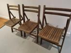 3 mooie vintage klapstoelen, Huis en Inrichting, Stoelen, Ophalen, Gebruikt, Vintage, Metaal