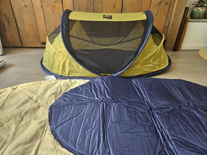 Deryan Peuter Campingbedje, Kinderen en Baby's, Babywiegjes en Ledikanten, Gebruikt, Reisbedje, Ophalen of Verzenden