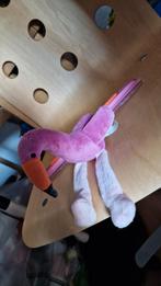 flamingo knuffel 25cm, Kinderen en Baby's, Overige typen, Gebruikt, Ophalen of Verzenden