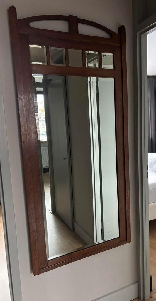 Prachtige Art Deco spiegel, Antiek en Kunst, Antiek | Spiegels, Rechthoekig, Ophalen