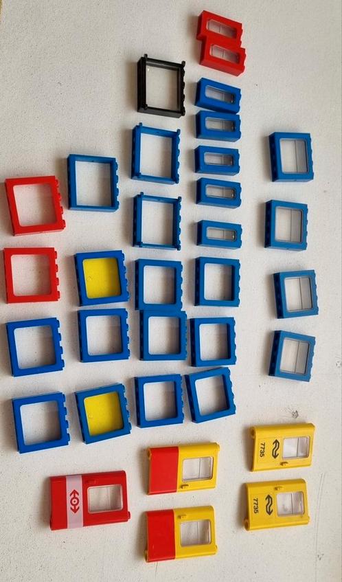 Lego partij ramen en deuren voor trein oa 7735, Kinderen en Baby's, Speelgoed | Duplo en Lego, Gebruikt, Lego, Losse stenen, Ophalen of Verzenden