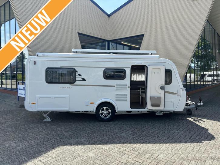 Eriba Feeling 442, Caravans en Kamperen, Caravans, Bedrijf, tot en met 3, 1000 - 1250 kg, Standaardzit, Eriba, Vast bed, Overige typen