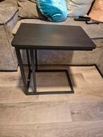 Zwarte bijzettafel, Minder dan 55 cm, Rond, Zo goed als nieuw, Ophalen