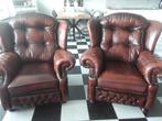 Twee chesterfield fauteuils Susanne, Ophalen of Verzenden, Zo goed als nieuw, 75 tot 100 cm, 50 tot 75 cm