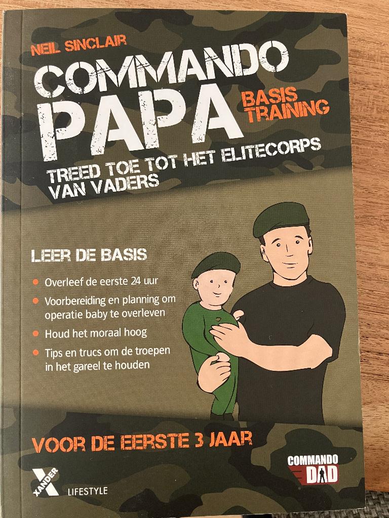 Boek commando papa Neil Sinclair, Ophalen, Zo goed als nieuw, Zwangerschap en Bevalling