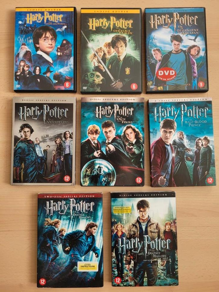 Dvd's 7 Jaar Harry Potter boxset + 2 disc special edition, Cd's en Dvd's, Dvd's | Science Fiction en Fantasy, Zo goed als nieuw