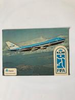 KLM ansichtkaart met stickers, Verzamelen, Ophalen, Zo goed als nieuw, Kaart, Foto of Prent